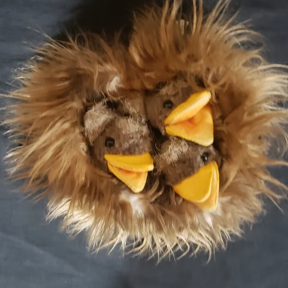 Folkmanis 3 Baby Birds In A Nest Finger Puppet Set - Picture 2 of 4